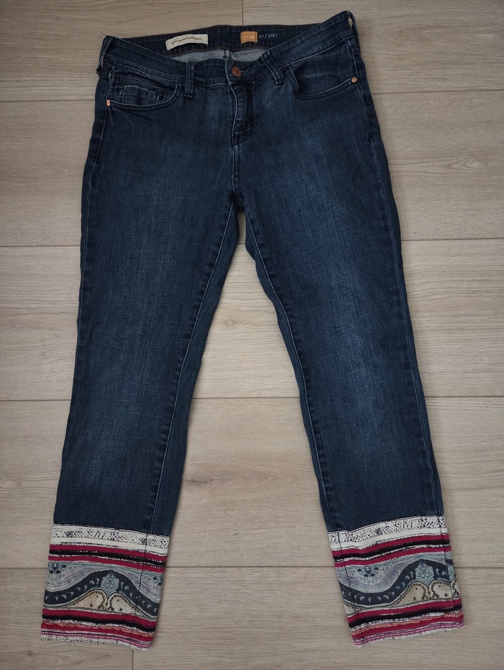 Anthropologie Pilcro patchwork jeans